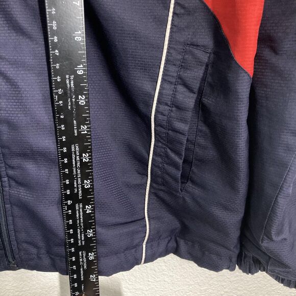 Arena Jacket Womens Medium Navy Red Full Zip Track Warm Up Swim Team 170 - Picture 9 of 16
